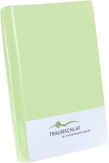 Traumschlaf Spannbettlaken Jersey Elasthan Stretch|180x200 - 200x220 cm| limoneTraumschlaf Spannbettlaken Jersey Elasthan Stretch