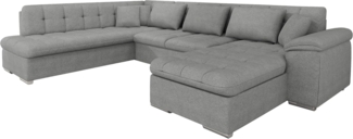 Wohnlandschaft Niko Bis mit Bettkasten und Schlaffunktion (Farbe: Rico 12, Seite: Rechts)