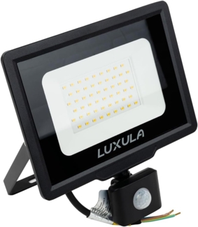 LUXULA LED Flutlichtstrahler LED-Fluter mit Bewegungsmelder, 50W, warm- & neutralweiß, 5000lm, IP65, LED fest integriert, warmweiß, neutralweiß
