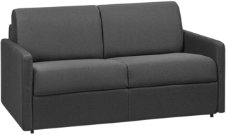 Vente-unique - Schlafsofa 2-Sitzer - Liegefläche: 120 cm - Matratzenhöhe: 14 cm - Stoff - Grau - CALIFE