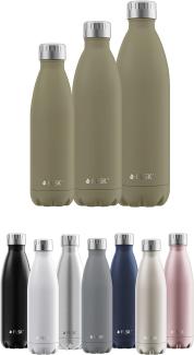 FLSK Vakuum Isolierflasche 1000 ml Khaki