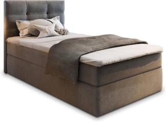 Masseno Boxbett GLOS 90x200 cm mit Bonell Matratze und Topper