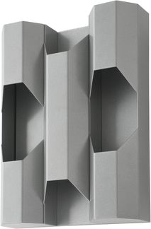 Eglo 98841 Wandleuchte ZINACUA GU10 4X4,5W Stahl silber L:22,5cm B:8,5cm H:31cm dimmbar