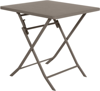 Hespéride - Quadratischer klappbarer Gartentisch Greensboro Tonka - 2 Plätze - Tonka Brown