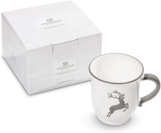Gmundner Keramik Grauer Hirsch, Schokotasse (0,3 L)