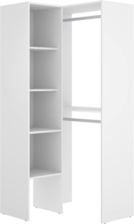 Vente-unique - Eckschrank - L 79 cm - Weiß - FERDINAND
