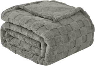 Good Nite Tagesdecke Gemütliche Fleecedecke - flauschig & kariert für alle Jahreszeiten, Flauschig, Weich, Bequem, Leicht