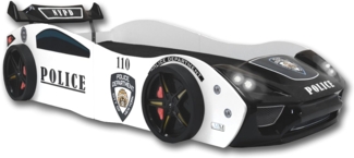 Autobett Kinderbett "Police" 90x200 inkl. Lattenrost Creativ Fresh Plus H2
