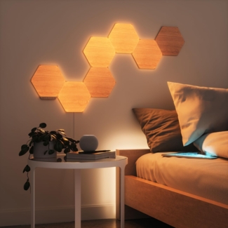 Nanoleaf Elements Wood Look Hexagons Expansion Pack - 3PK EEK G