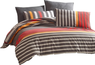 Traumschlaf Bettwäsche Rhea rot|155x200 cm + 80x80 cm