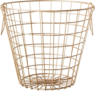 Aufbewahrungskorb NITMA Metall Gold