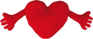 Out of the blue Plüschkissen Rotes Herz mit Arm/Maße: 70x30 cm