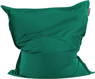 Sitzsack mit Innensack für In- und Outdoor 140 x 180 cm smaragdgrün FUZZY