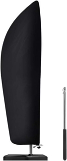 Senders Sonnenschirm Schutzhülle mit Stab, Ampelschirm Schutzhülle 2 bis 4 m Große Sonnenschirm Abdeckung 210D-Oxford-Gewebe Wasserdicht Staubdicht UV-Beständiges, 265x40/70/50 cm