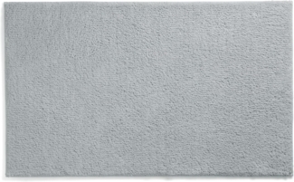 kela Badematte rutschfest 50 x 80 x 1,5 cm Maja, Badezimmerteppich grau, waschbar, recyceltes Polyester, Flauschiger Badvorleger