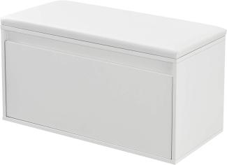 Sitzbank Degerfors 80x39x45 cm Weiß [en. casa]