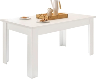 Esstisch Fiastra in weiß Pinie Landhaus 160 x 90 cm