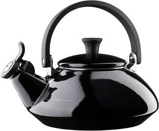 Le Creuset Wasserkessel, Füllmenge: 1,6 l, lierter Stahl-Phenolgriffe, Zen, Schwarz