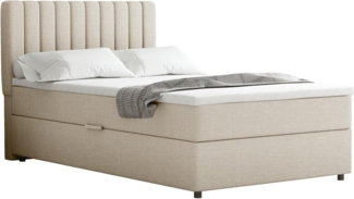 PANDA MÖBEL GmbH Boxbett Everest, 90x200, 100x200, 120x200, Boxbett mit Bettkasten und Topper