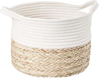 BUTLERS Dekokorb COTTON BRAID Korb rund Ø26cm