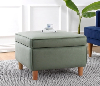 Hocker, 'Roscen', 43 x 63 x 63, Grün