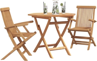 vidaXL Garten Essgruppe 3 pcs Braun Massivholz Akazie 3385965