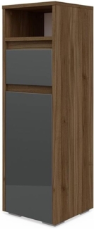 Midischrank Majest Anthrazit Hochglanz 30.2 x 96.3 cm Vicco