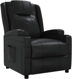 vidaXL Relaxsessel Schwarz Kunstleder 348413