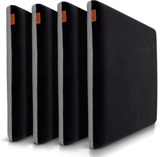 DYNMC you Sitzkissen Stuhlkissen 40x40 - Eckig Set Mittelhart, Sitzkissen Bank Memory Schaumstoff - Sitzpolster Stuhl