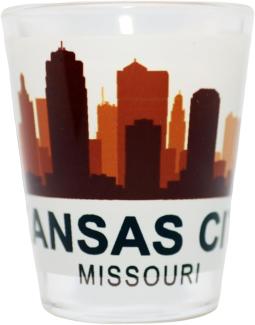 Kansas City Missouri Skyline Au Coucher de soleil Verres à Shot