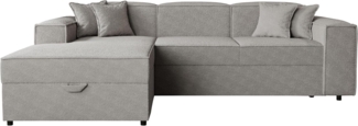 Ecksofa Sokoz L Boucle (Farbe: Coral 75, Seite: Links)