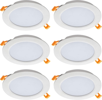 SEBSON LED Einbaustrahler LED Einbaustrahler 230V, 12W 870lm warmweiß, integrierter Treiber