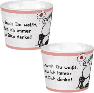 Eierbecher aus Porzellan Denke