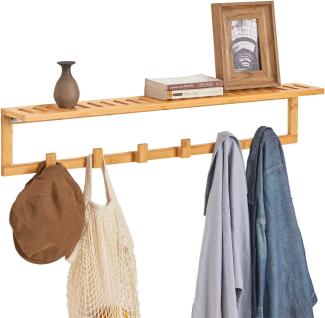 Flurgarderobe,Wandgarderobe,Handtuchhalter aus Bambus,FHK06-N