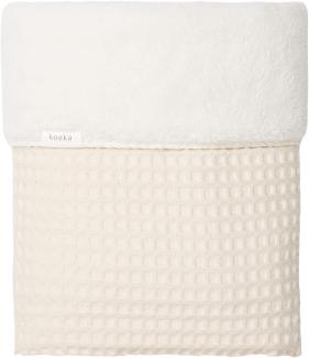 Koeka Oslo Teddy Bettdecke Waffel / Natural / Pebb