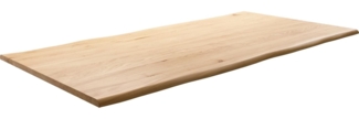 Esstischplatte Edge 200 x 100 x 2,5 Eiche Natur Live-Edge