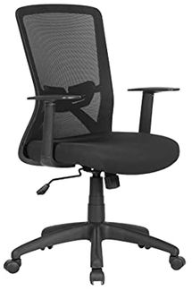 byLIVING Chefsessel Long / Kunststoff schwarz / Bezug Stoff / Mesh schwarz / Wippmechanik / Sicherheitsklemmschutz/Höhenverstellung / gebremste Sicherheitsrollen / B 52,5, H95,5-103, T 60,5