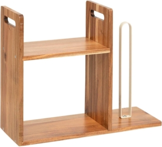 5Five – ACACIA Braunes Akazienholzregal – 41 x 14,5 x 33 cm – Aufbewahrung und Organisation im Badezimmer