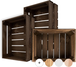 Creative Deco Holzkiste Kiste Holz Deko Holzkiste, Obstkiste Weinkisten Apfelkiste