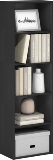 Furinno Luder Bücherregal Bücherregal Lagerregal 5 Etagen Blackwood
