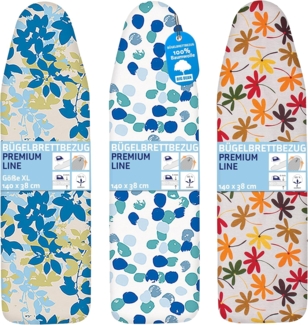 BigDean Bügelbrettbezug Größe XL für 140x38 cm Bügeltischbezug