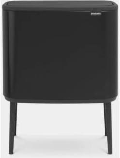 Brabantia Mülleimer Bo Touch Bin schwarz matt, 11 + 23 L Papierkörbe & Mülleimer