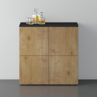 doporro Sideboard Kommode Möbel Mehrzweckschrank Push-to-Open Aufbewahrungsschrank