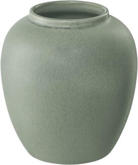 ASA Selection florea Vase moss, Blumenvase, Dekovase, Steingut, Grün, H 16 cm, 80101172