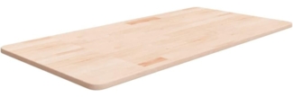 vidaXL Waschtischplatte 100x50x1,5 cm Massivholz Unbehandelt 342925