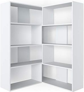 Eckregal Laine Weiß 170 x 142.4 cm Vicco