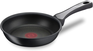 Tefal G25902 Unlimited On Bratpfanne | 20 cm | mit kratzfester Titanium Antihaft-Beschichtung | Thermo-Signal | PFOA-frei | geeignet für alle Herdarten, auch für Induktionsherde | schwarz