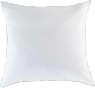 f. a. n. Texas Baumwoll Kopfkissen glatt mit Reißverschluss und Biese 50x50 cm