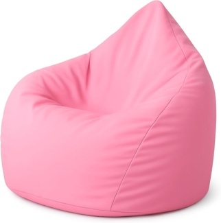 Patchhome Sitzsack Tropfenform - Hell Rosa für In & Outdoor XL 300 Liter - mit Styropor Füllung in 25 versch. Farben und 3 Größen