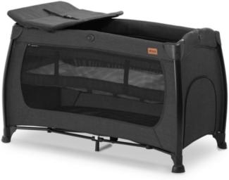 Hauck Select Premium Reisebett mit Aufsatz Play N Relax Center Melange Black